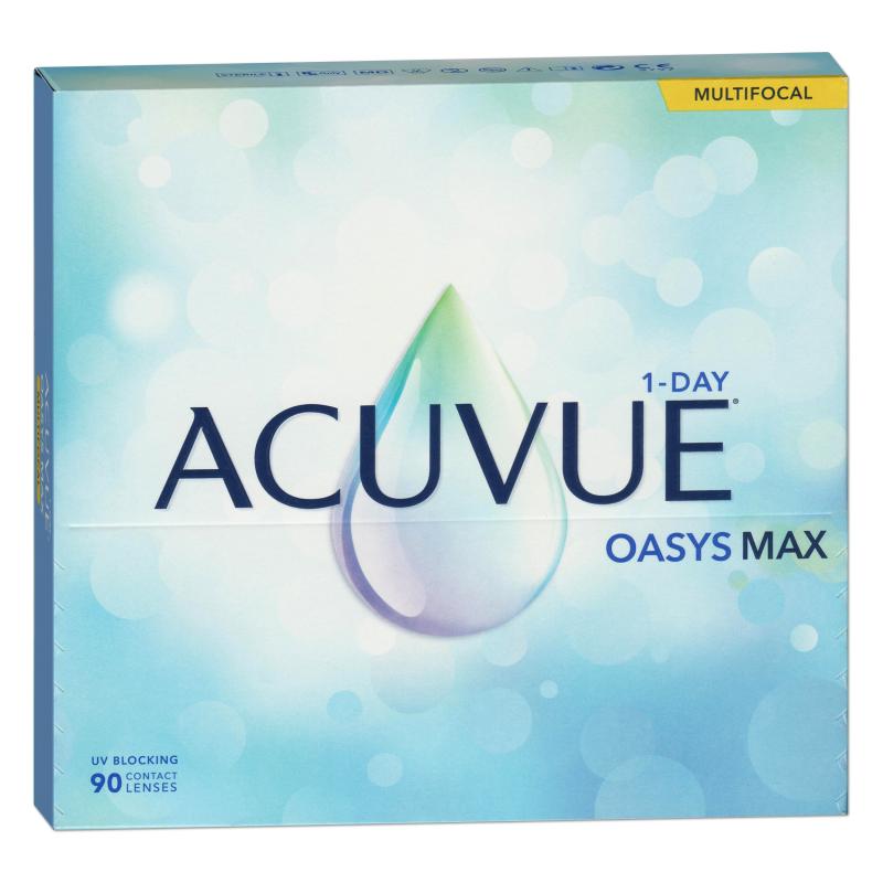 Acuvue Oasys MAX 1-Day Multifocal | 90er Box | Addition HIGH(MAX ADD+2,50)