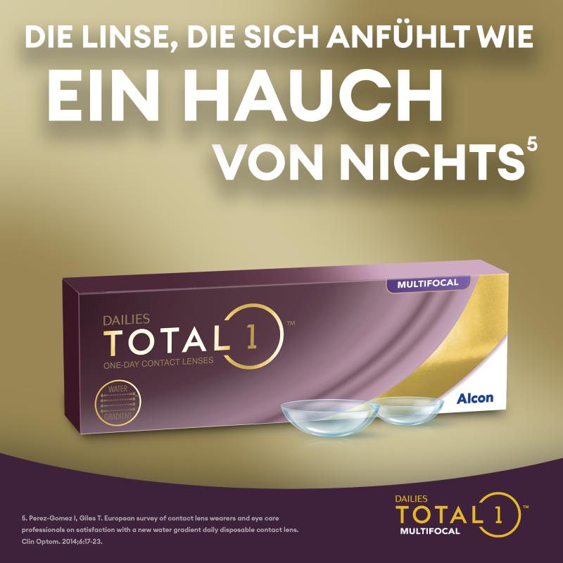 Dailies Total 1 Multifocal | 90er Box | Addition HI(MAX ADD+2,50)