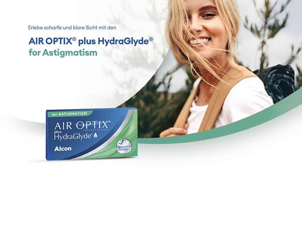 AIR OPTIX® plus HydraGlyde® for Astigmatism