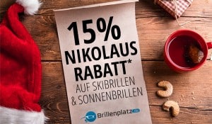 15% Nikolausrabatt auf Sonnen- und Skibrillen bei Brillenplatz.de