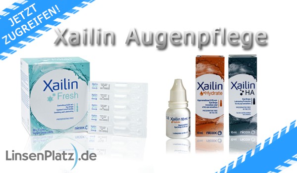 Xailin Augentropfen jetzt bis zu 30% günstiger in unserem Onlineshop