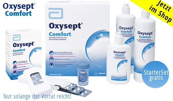 Nur für kurze Zeit: Oxysept Comfort Economy Pack + gratis Oxysept Comfort Starter Set