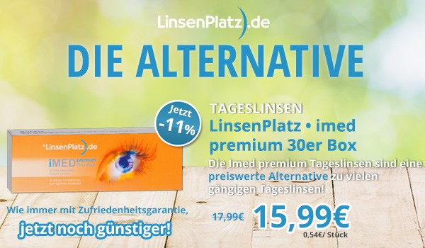 Imed premium Tageslinse: Die preiswerte Qualitätsalterantive jetzt im Linsenplatz Onlineshop!