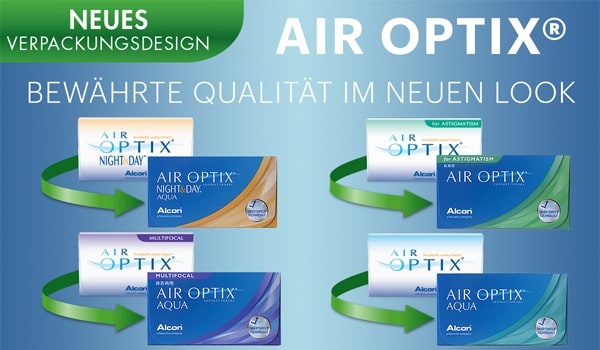 AIR OPTIX Kontaktlinsen erhalten bei bewährter Qualität einen neuen Look!