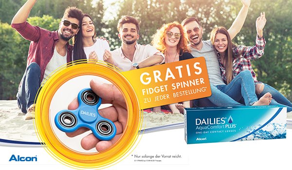 Entspannt bleiben! Gratis Fidget Spinner zu jeder Dailies Bestellung erhalten!