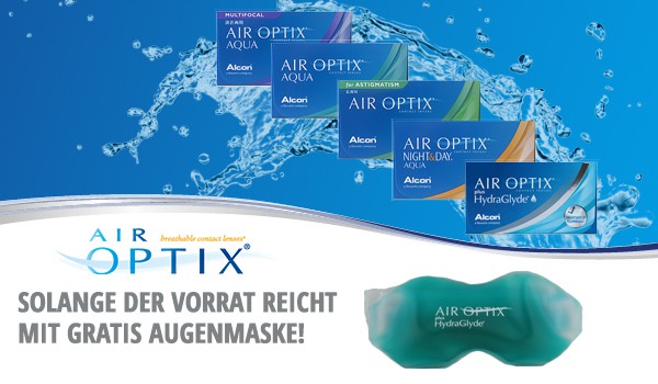 Air Optix Monatslinsen mit kostenloser Augenmaske im Linsenplatz.de Onlineshop!