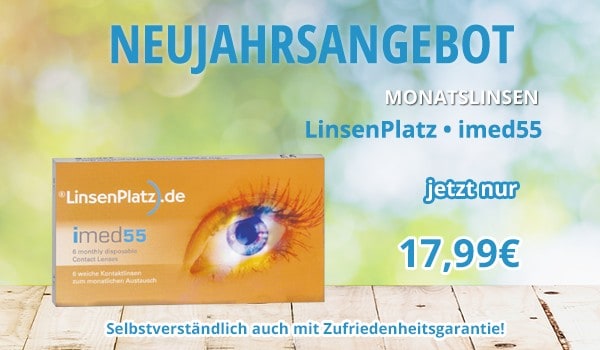 Neujahrsangebot: Linsenplatz Imed55 nur 17,99EUR! Wir wünschen Ihnen einen gesunden Start ins neue Jahr!