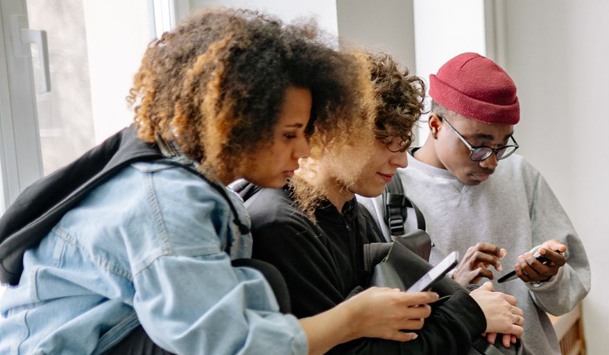 Schüler in der Pause